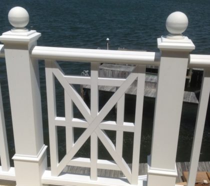 Intex exterior railing detail